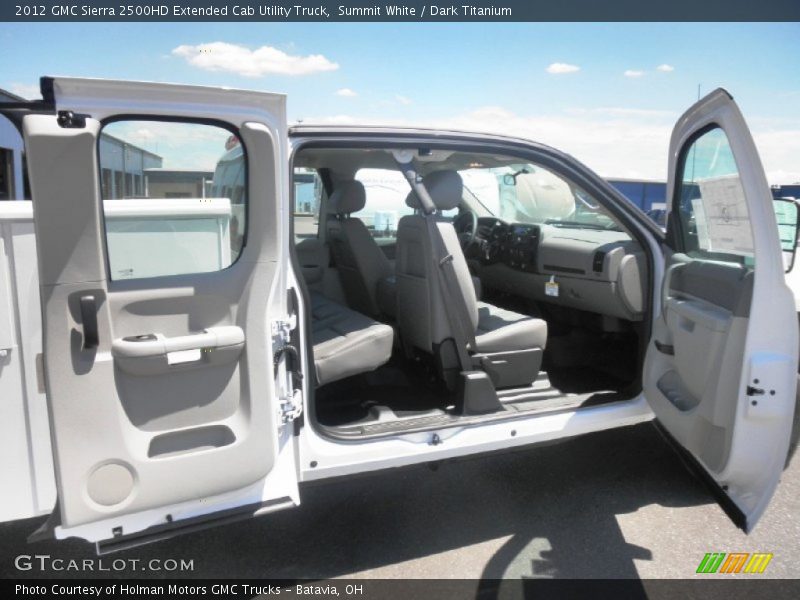Summit White / Dark Titanium 2012 GMC Sierra 2500HD Extended Cab Utility Truck