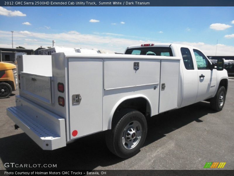 Summit White / Dark Titanium 2012 GMC Sierra 2500HD Extended Cab Utility Truck