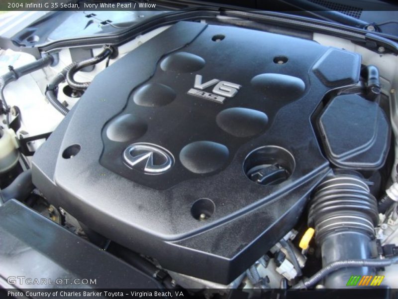 Ivory White Pearl / Willow 2004 Infiniti G 35 Sedan
