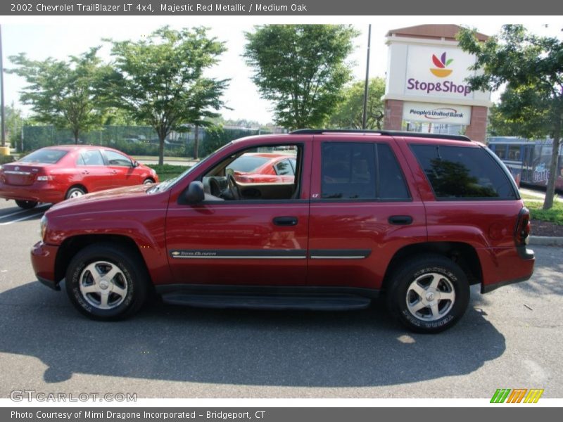 Majestic Red Metallic / Medium Oak 2002 Chevrolet TrailBlazer LT 4x4