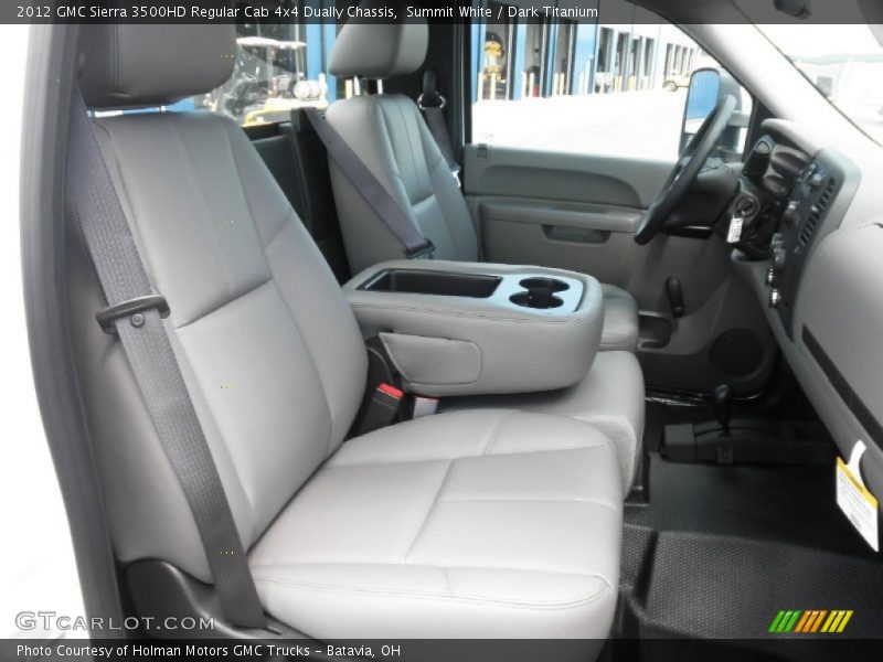 Summit White / Dark Titanium 2012 GMC Sierra 3500HD Regular Cab 4x4 Dually Chassis