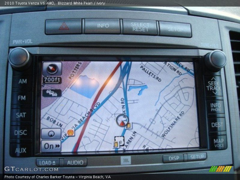 Blizzard White Pearl / Ivory 2010 Toyota Venza V6 AWD