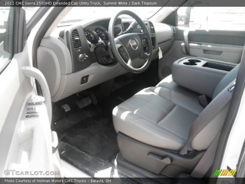 Summit White / Dark Titanium 2012 GMC Sierra 2500HD Extended Cab Utility Truck