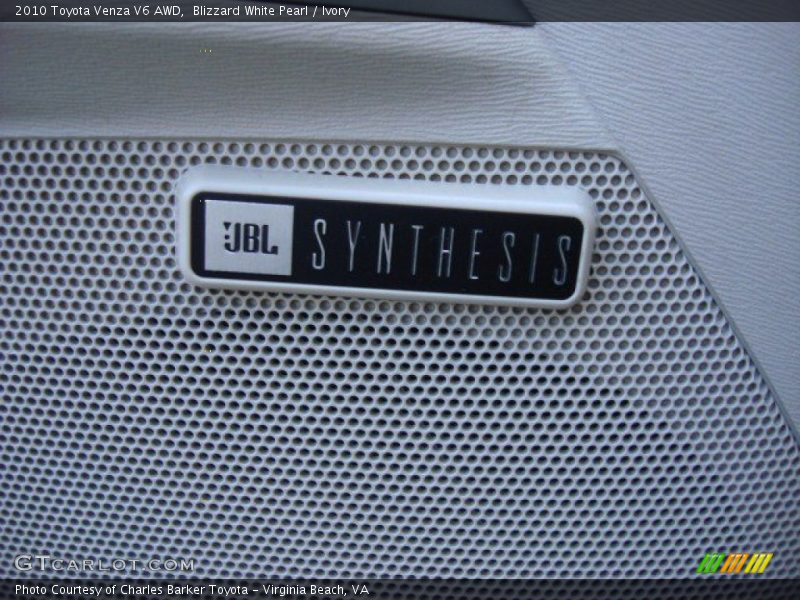 Blizzard White Pearl / Ivory 2010 Toyota Venza V6 AWD