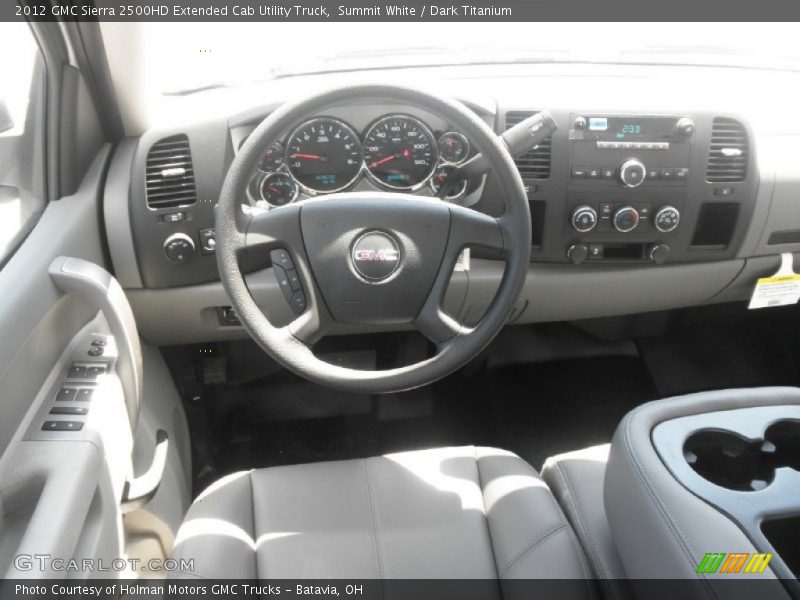 Summit White / Dark Titanium 2012 GMC Sierra 2500HD Extended Cab Utility Truck