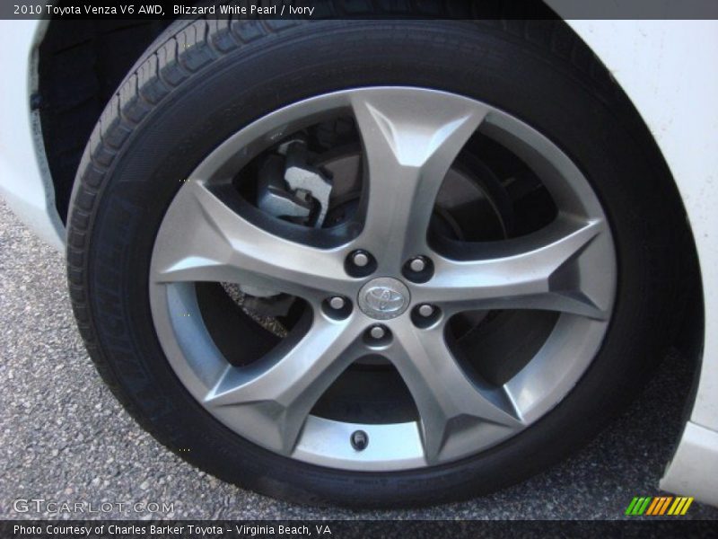 Blizzard White Pearl / Ivory 2010 Toyota Venza V6 AWD