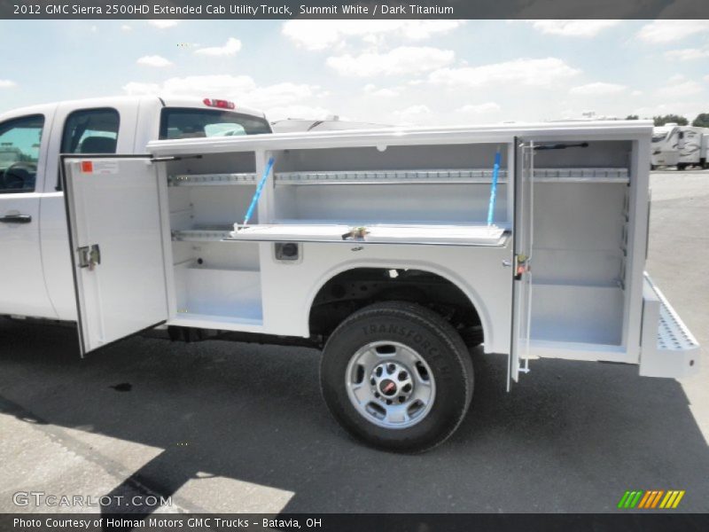 Summit White / Dark Titanium 2012 GMC Sierra 2500HD Extended Cab Utility Truck