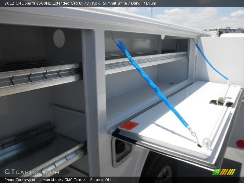 Summit White / Dark Titanium 2012 GMC Sierra 2500HD Extended Cab Utility Truck