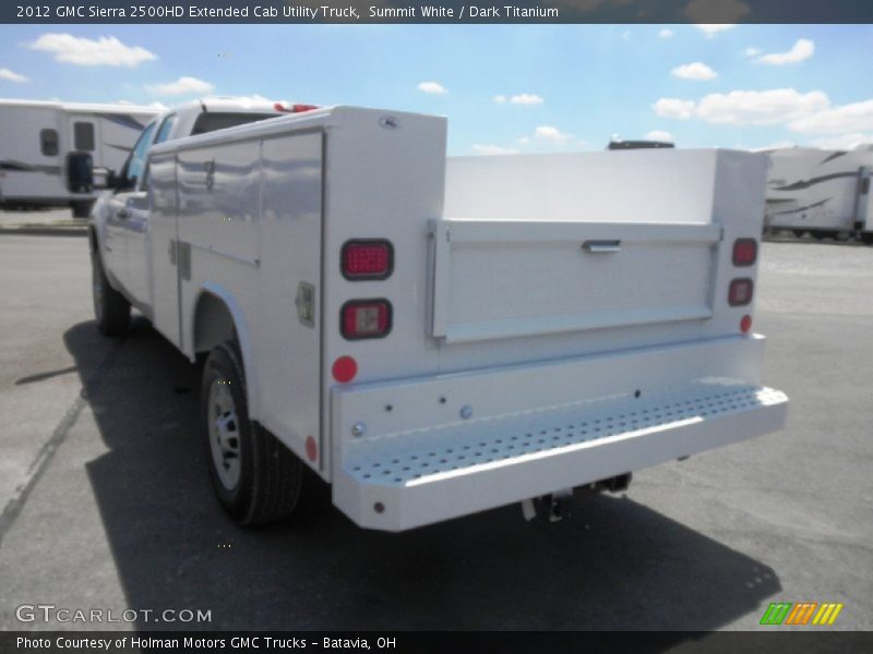 Summit White / Dark Titanium 2012 GMC Sierra 2500HD Extended Cab Utility Truck