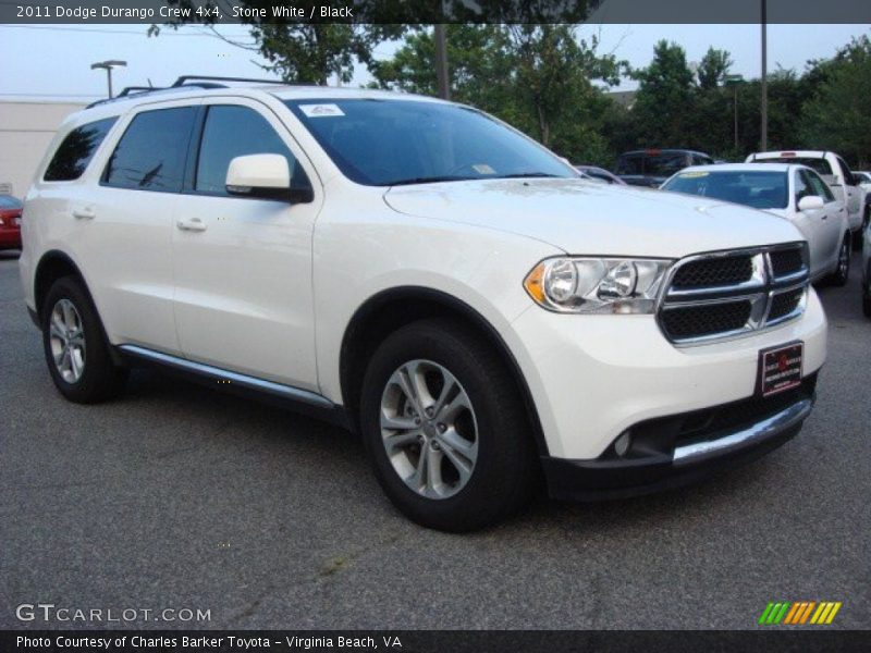 Stone White / Black 2011 Dodge Durango Crew 4x4