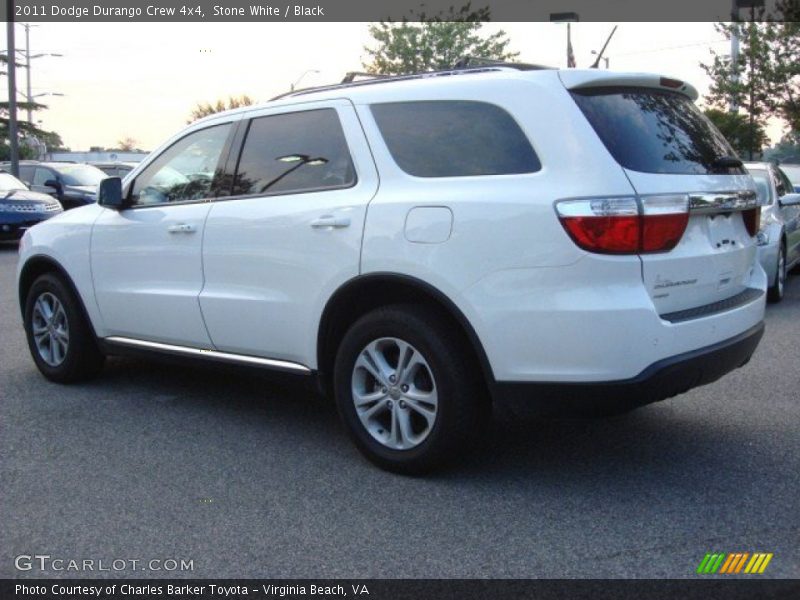 Stone White / Black 2011 Dodge Durango Crew 4x4
