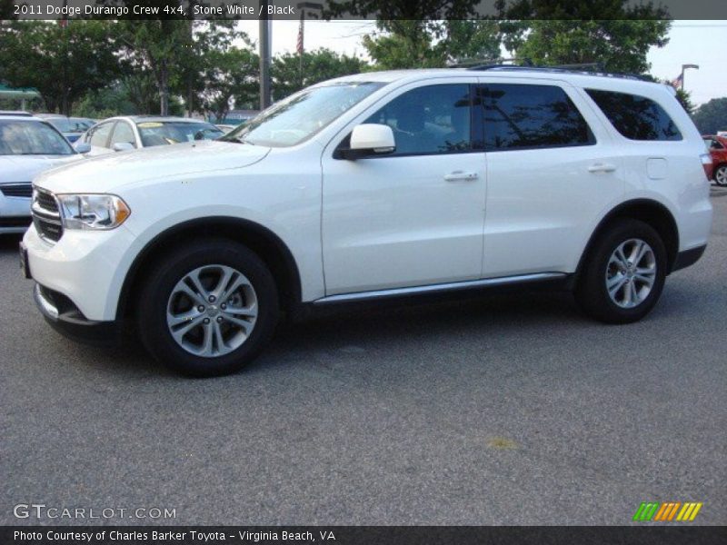 Stone White / Black 2011 Dodge Durango Crew 4x4