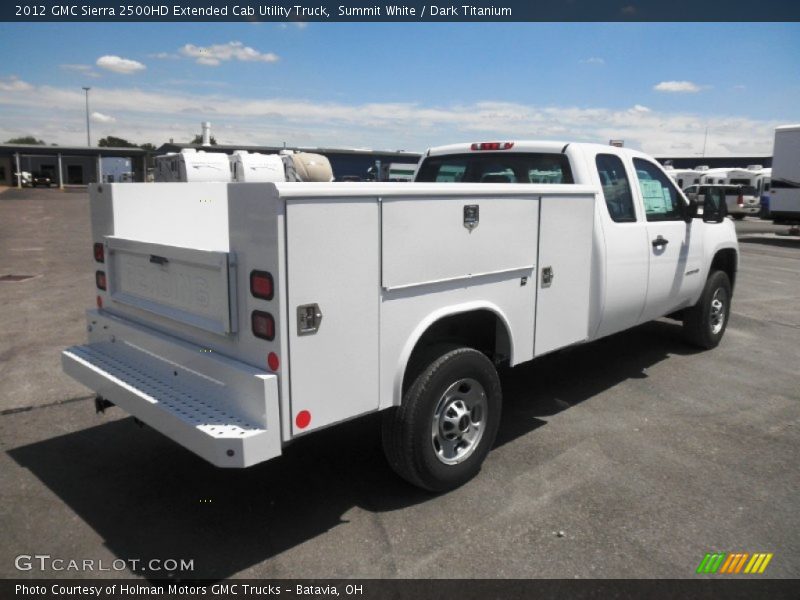 Summit White / Dark Titanium 2012 GMC Sierra 2500HD Extended Cab Utility Truck