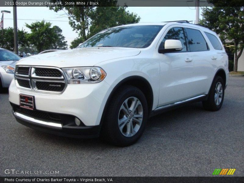Stone White / Black 2011 Dodge Durango Crew 4x4