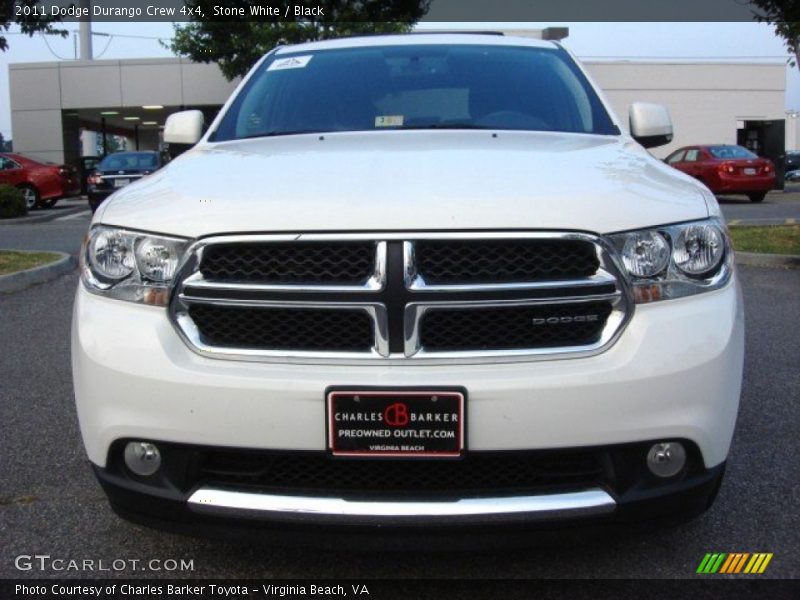 Stone White / Black 2011 Dodge Durango Crew 4x4