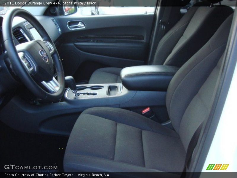 Stone White / Black 2011 Dodge Durango Crew 4x4