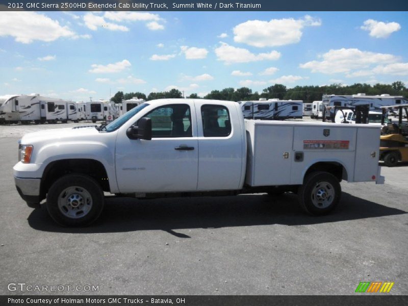 Summit White / Dark Titanium 2012 GMC Sierra 2500HD Extended Cab Utility Truck
