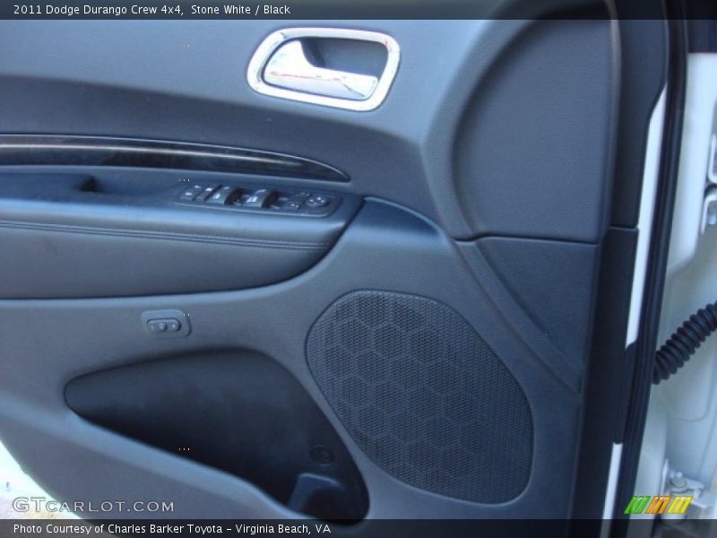 Stone White / Black 2011 Dodge Durango Crew 4x4