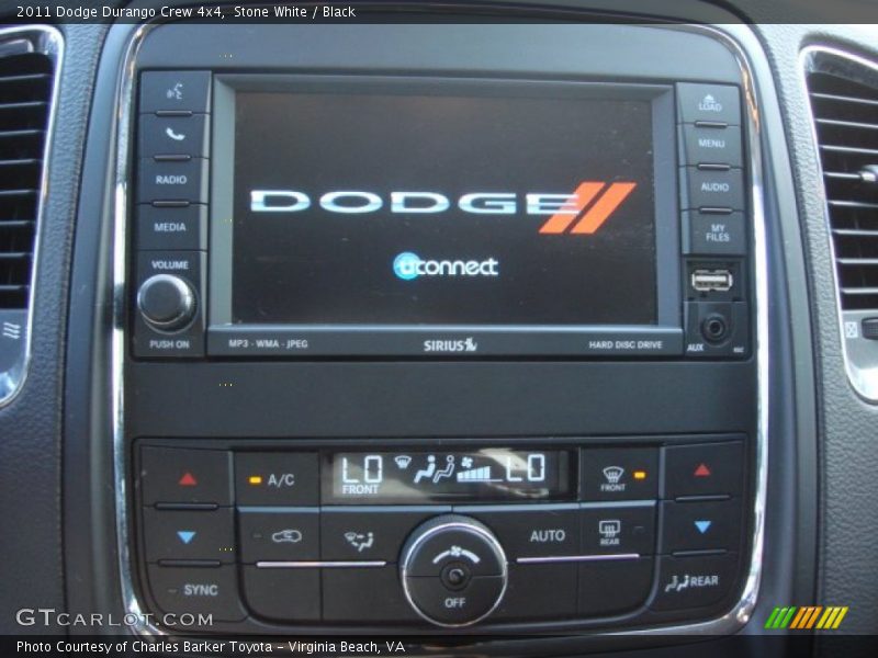 Stone White / Black 2011 Dodge Durango Crew 4x4