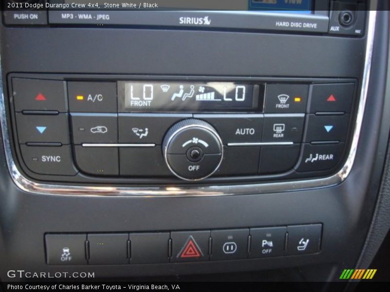 Stone White / Black 2011 Dodge Durango Crew 4x4