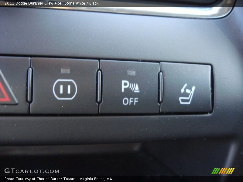 Stone White / Black 2011 Dodge Durango Crew 4x4