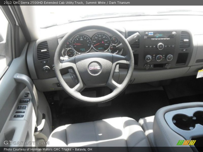 Summit White / Dark Titanium 2012 GMC Sierra 2500HD Extended Cab Utility Truck