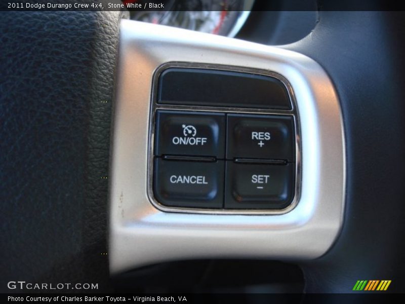 Stone White / Black 2011 Dodge Durango Crew 4x4