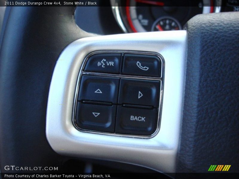 Stone White / Black 2011 Dodge Durango Crew 4x4