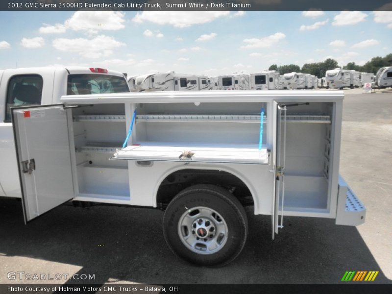 Summit White / Dark Titanium 2012 GMC Sierra 2500HD Extended Cab Utility Truck