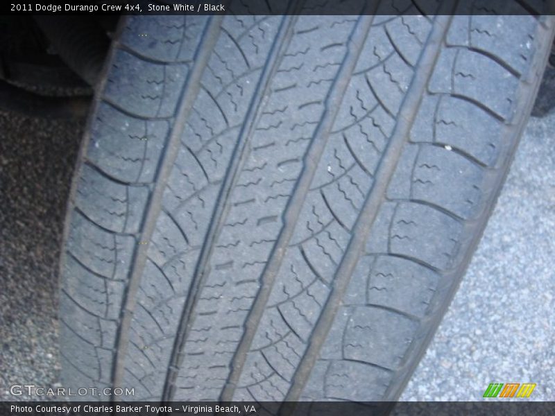 Stone White / Black 2011 Dodge Durango Crew 4x4