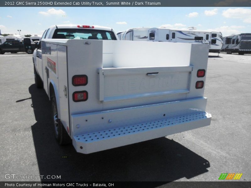 Summit White / Dark Titanium 2012 GMC Sierra 2500HD Extended Cab Utility Truck