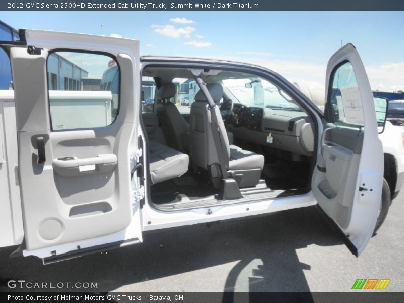 Summit White / Dark Titanium 2012 GMC Sierra 2500HD Extended Cab Utility Truck