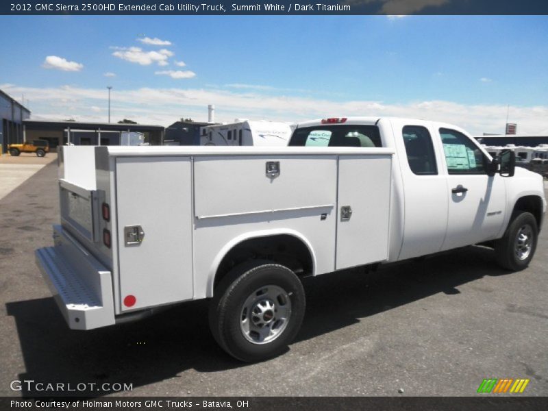 Summit White / Dark Titanium 2012 GMC Sierra 2500HD Extended Cab Utility Truck