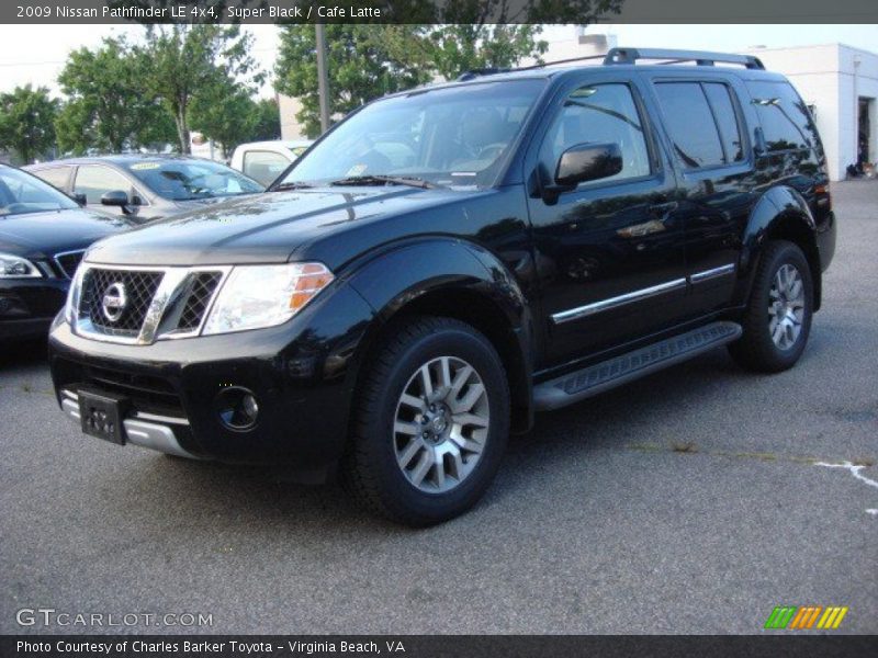 Super Black / Cafe Latte 2009 Nissan Pathfinder LE 4x4
