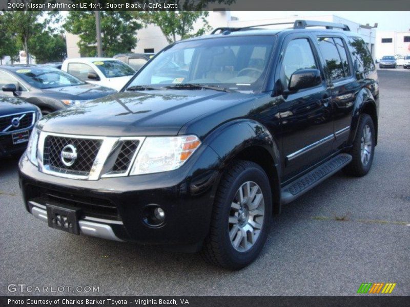 Super Black / Cafe Latte 2009 Nissan Pathfinder LE 4x4
