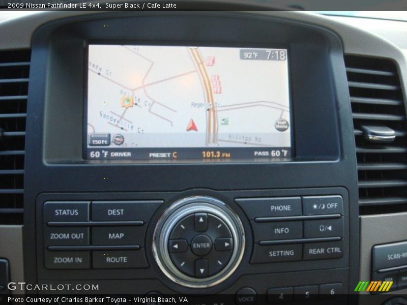 Super Black / Cafe Latte 2009 Nissan Pathfinder LE 4x4