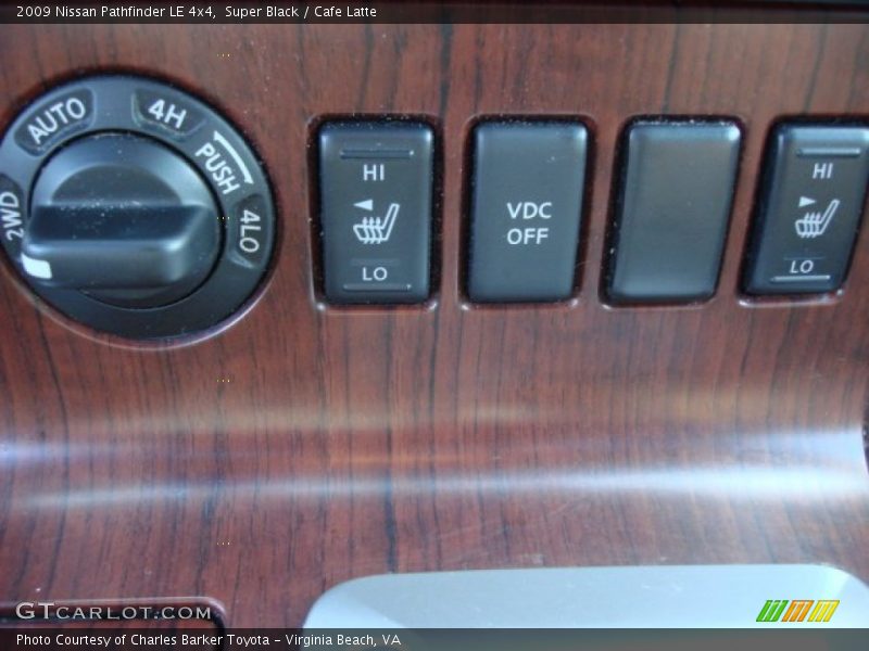 Super Black / Cafe Latte 2009 Nissan Pathfinder LE 4x4