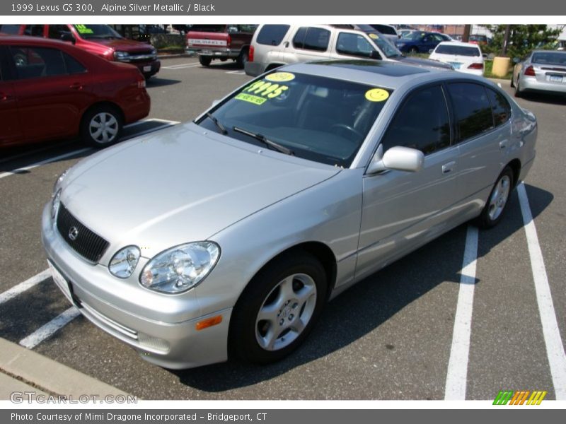 Alpine Silver Metallic / Black 1999 Lexus GS 300