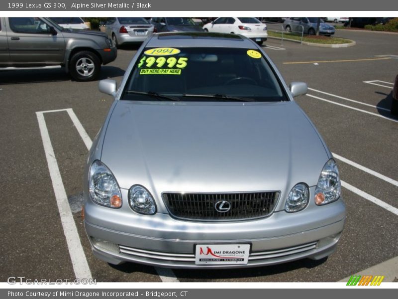 Alpine Silver Metallic / Black 1999 Lexus GS 300
