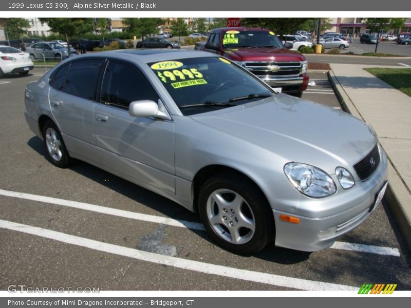 Alpine Silver Metallic / Black 1999 Lexus GS 300
