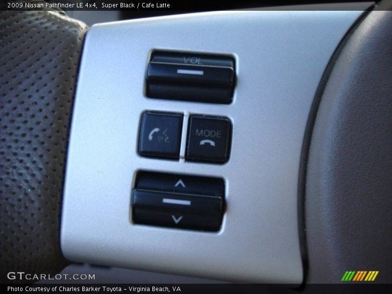 Super Black / Cafe Latte 2009 Nissan Pathfinder LE 4x4
