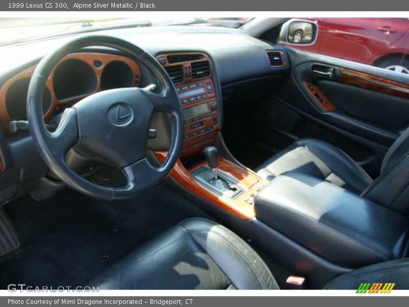 Alpine Silver Metallic / Black 1999 Lexus GS 300