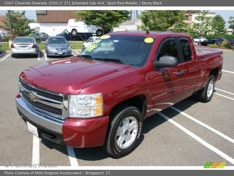 Sport Red Metallic / Ebony Black 2007 Chevrolet Silverado 1500 LT Z71 Extended Cab 4x4