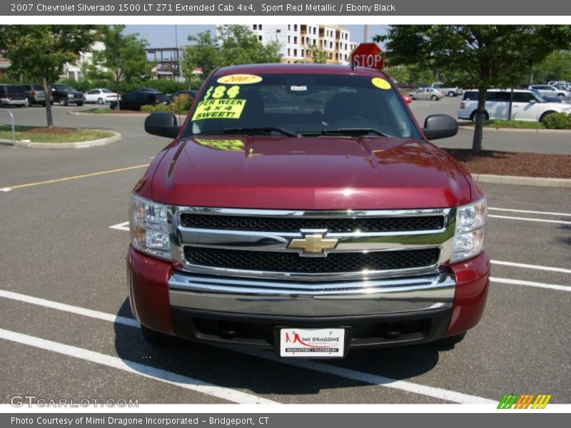 Sport Red Metallic / Ebony Black 2007 Chevrolet Silverado 1500 LT Z71 Extended Cab 4x4