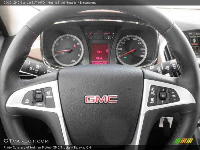 Mocha Steel Metallic / Brownstone 2012 GMC Terrain SLT AWD