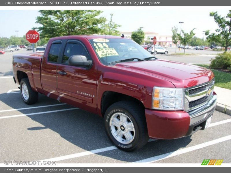 Sport Red Metallic / Ebony Black 2007 Chevrolet Silverado 1500 LT Z71 Extended Cab 4x4