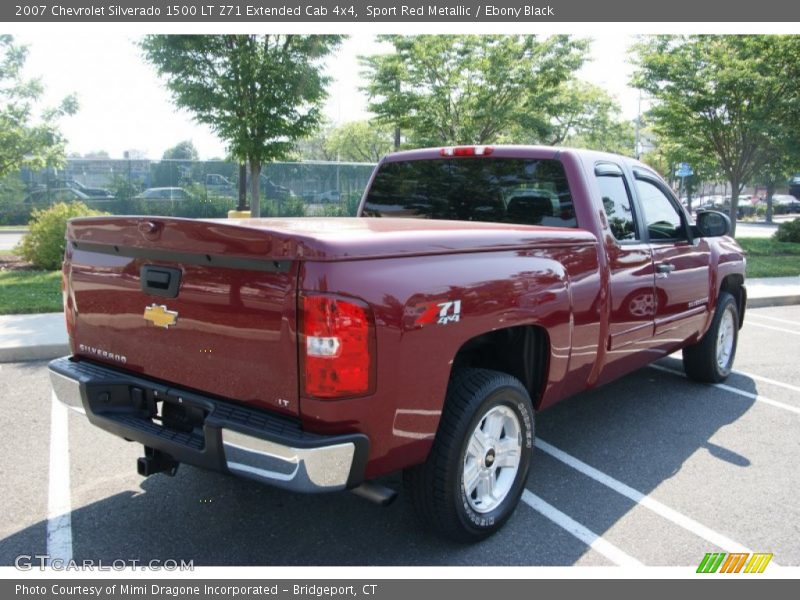 Sport Red Metallic / Ebony Black 2007 Chevrolet Silverado 1500 LT Z71 Extended Cab 4x4
