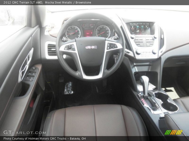 Mocha Steel Metallic / Brownstone 2012 GMC Terrain SLT AWD