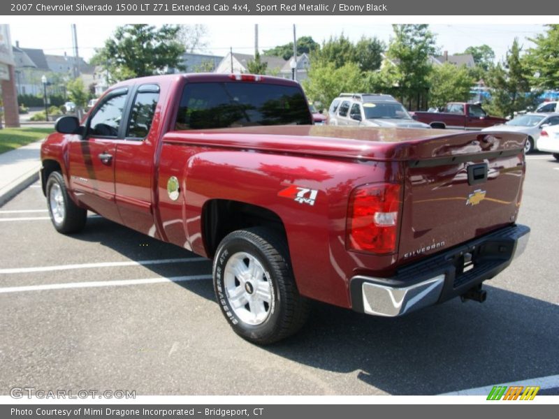 Sport Red Metallic / Ebony Black 2007 Chevrolet Silverado 1500 LT Z71 Extended Cab 4x4