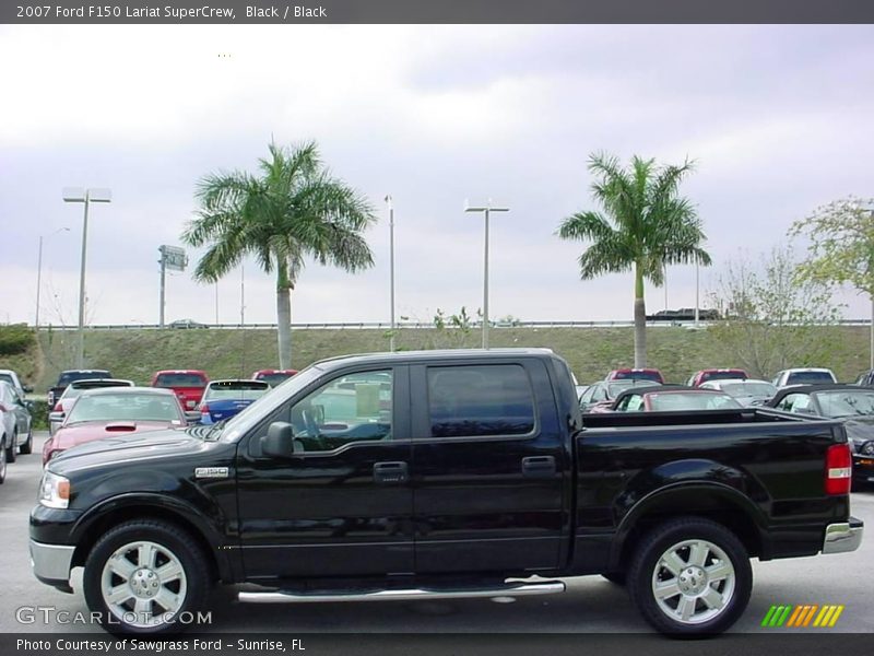 Black / Black 2007 Ford F150 Lariat SuperCrew